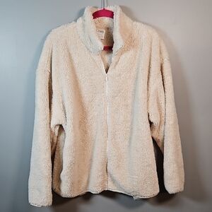 PINK Victoria's Secret Cream Teddy Jacket